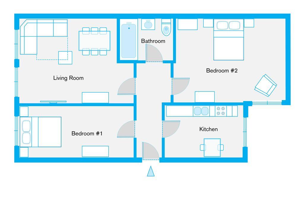 The Rheinsberger - Cosy 2Br One Living Room Up To 6 Berlin Pokój zdjęcie